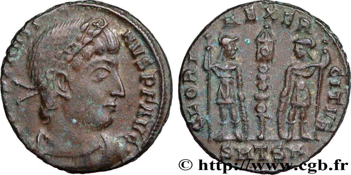 CONSTANTIN II Centenionalis ou nummus TTB+/SUP