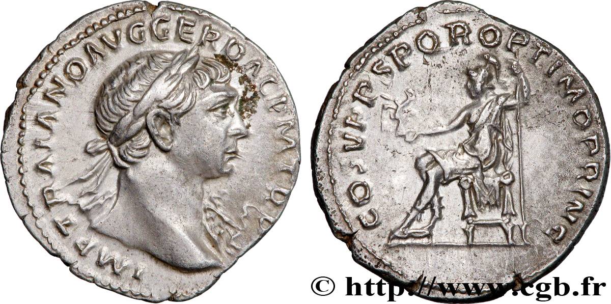 TRAJANUS Denier MS/AU