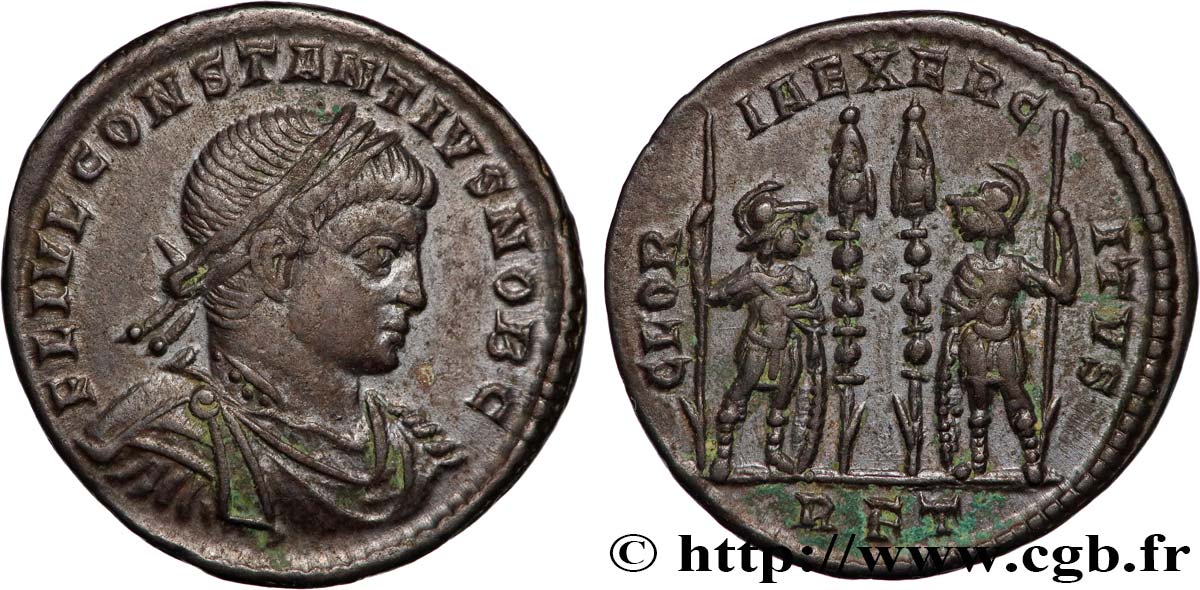 CONSTANCIO II Centenionalis ou nummus EBC