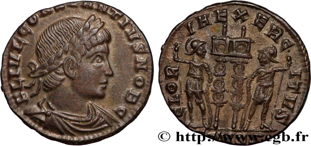 CONSTANTIUS II Centenionalis ou nummus fST/VZ