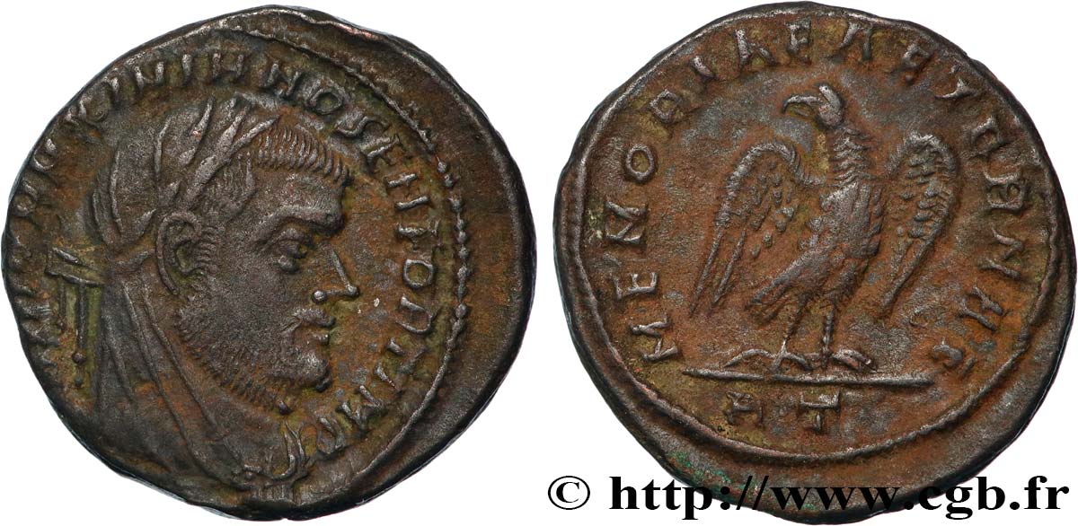 MASSIMIANO ERCOLE Demi-follis ou demi-nummus q.SPL