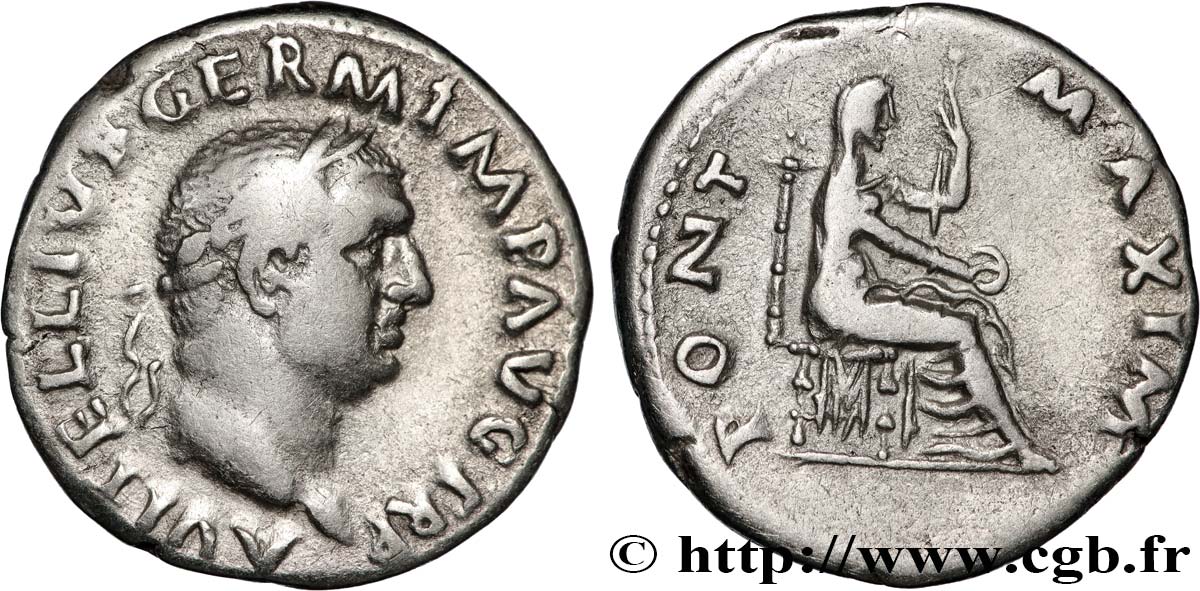 VITELLIUS Denier AU