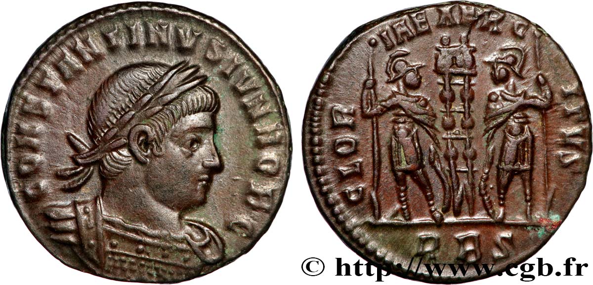 CONSTANTINE II Centenionalis ou nummus AU