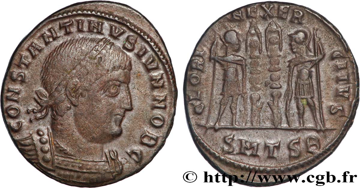 CONSTANTIN II Centenionalis ou nummus TTB+