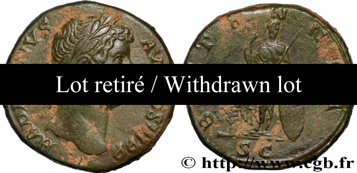 HADRIAN Sesterce - retiré/withdrawn XF