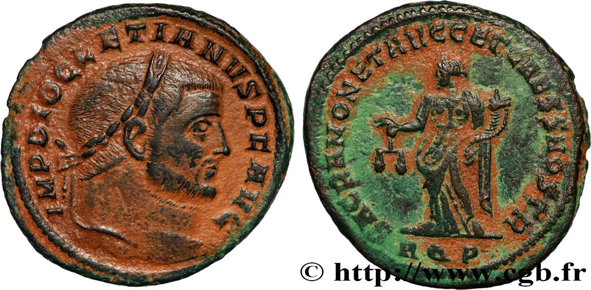 DIOCLÉTIEN Follis ou nummus TTB