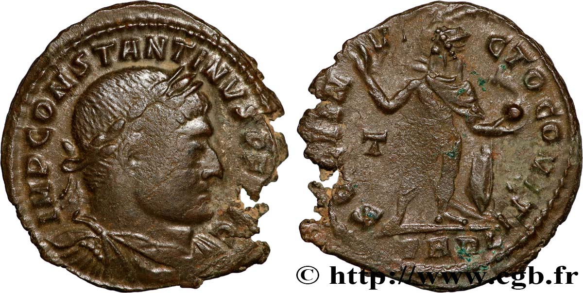 CONSTANTINE I THE GREAT Follis ou nummus AU/XF