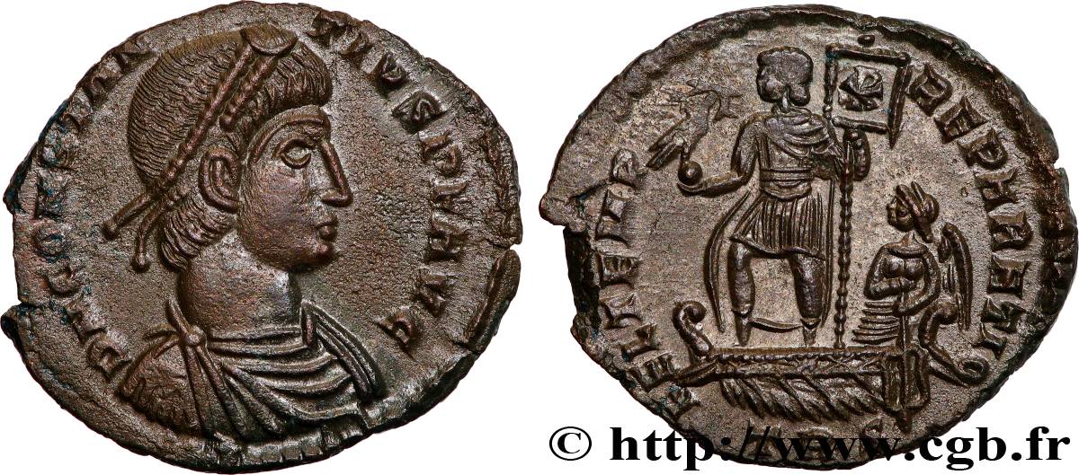 CONSTANTIUS II Maiorina, (PB, Æ 2) AU/AU