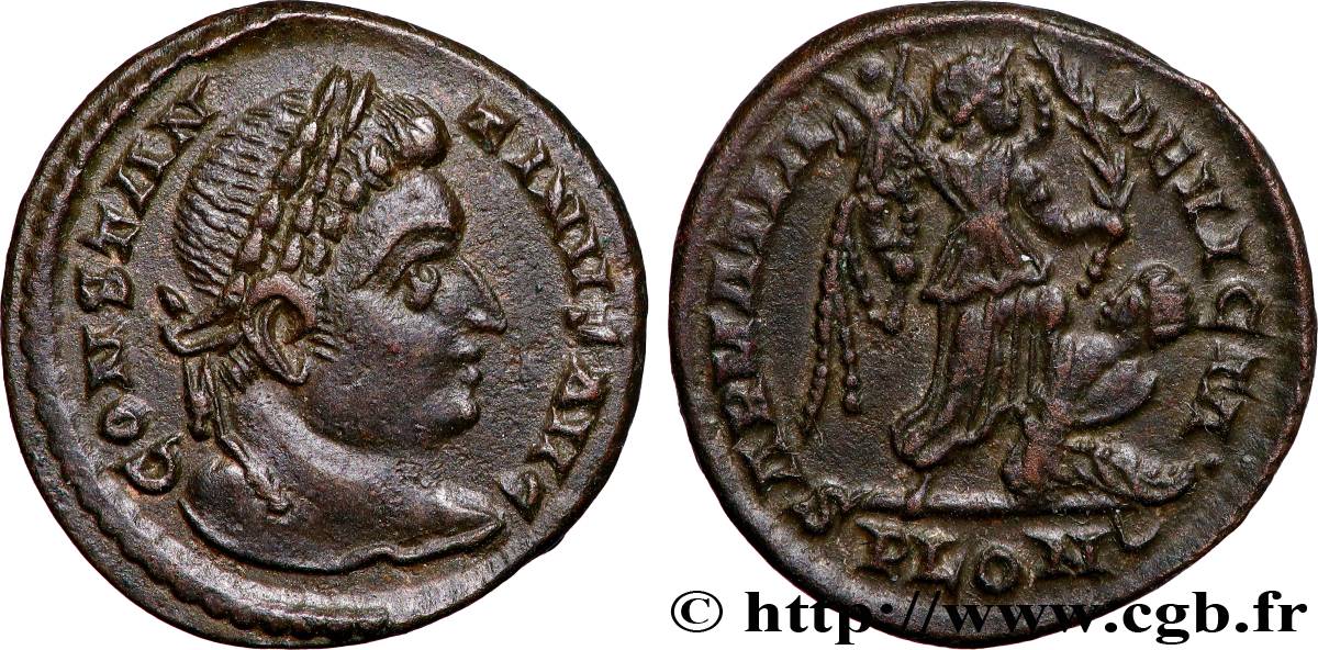 CONSTANTINE I THE GREAT Centenionalis ou nummus AU