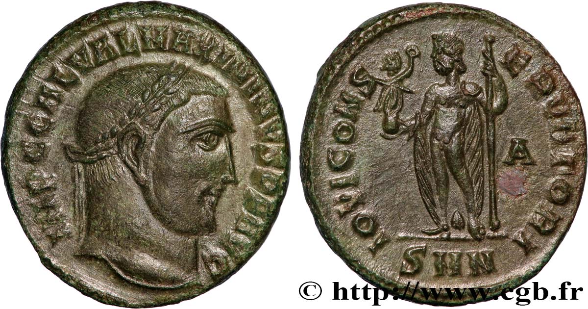 MAXIMINUS II DAZA Follis ou nummus fVZ/VZ