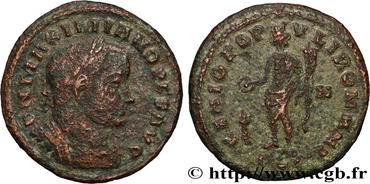 MAXIMIAN HERCULIUS Follis ou nummus VF