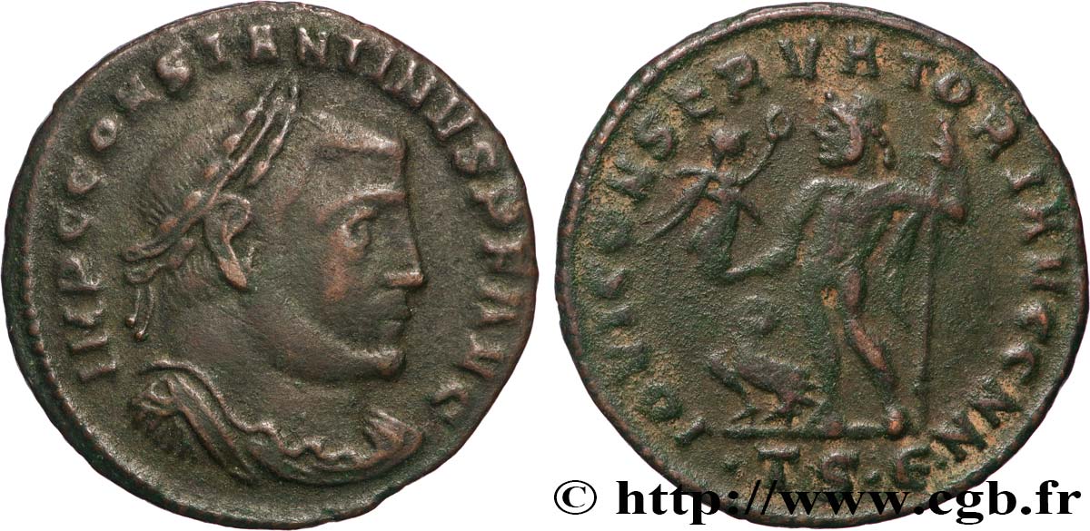 CONSTANTINO I EL MAGNO Follis ou nummus MBC