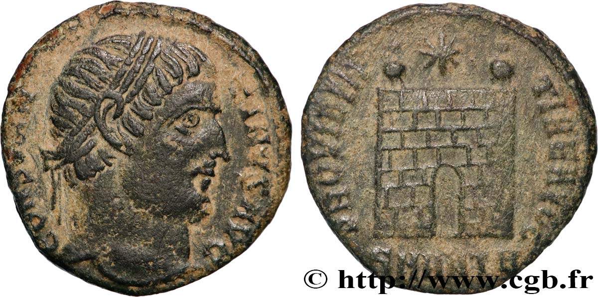 CONSTANTIN Ier LE GRAND Centenionalis ou nummus TTB+