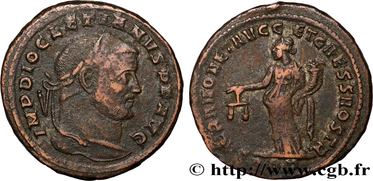 DIOCLÉTIEN Follis ou nummus TTB