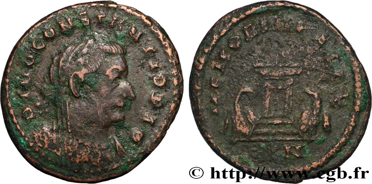 CONSTANCE Ier CHLORE  Follis ou nummus TTB/TB+