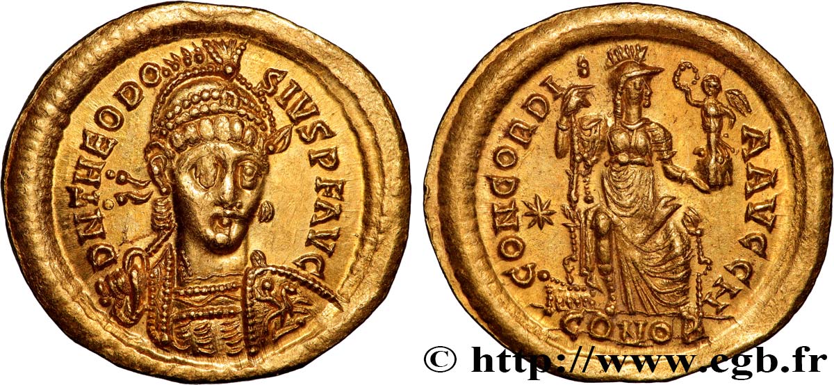 THEODOSIUS II Solidus fST/ST