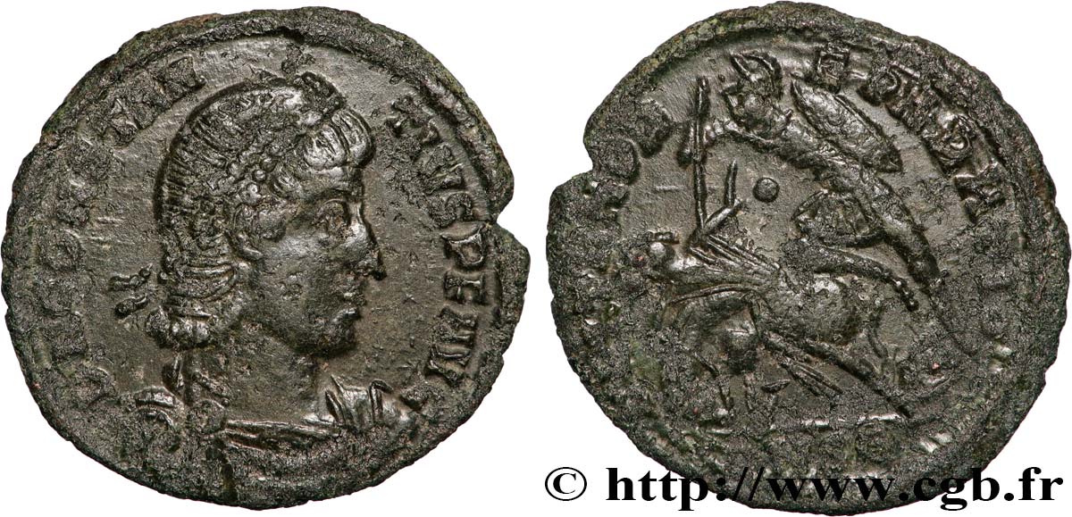 CONSTANTIUS II Maiorina réduite, (PB, Æ 3) AU/XF