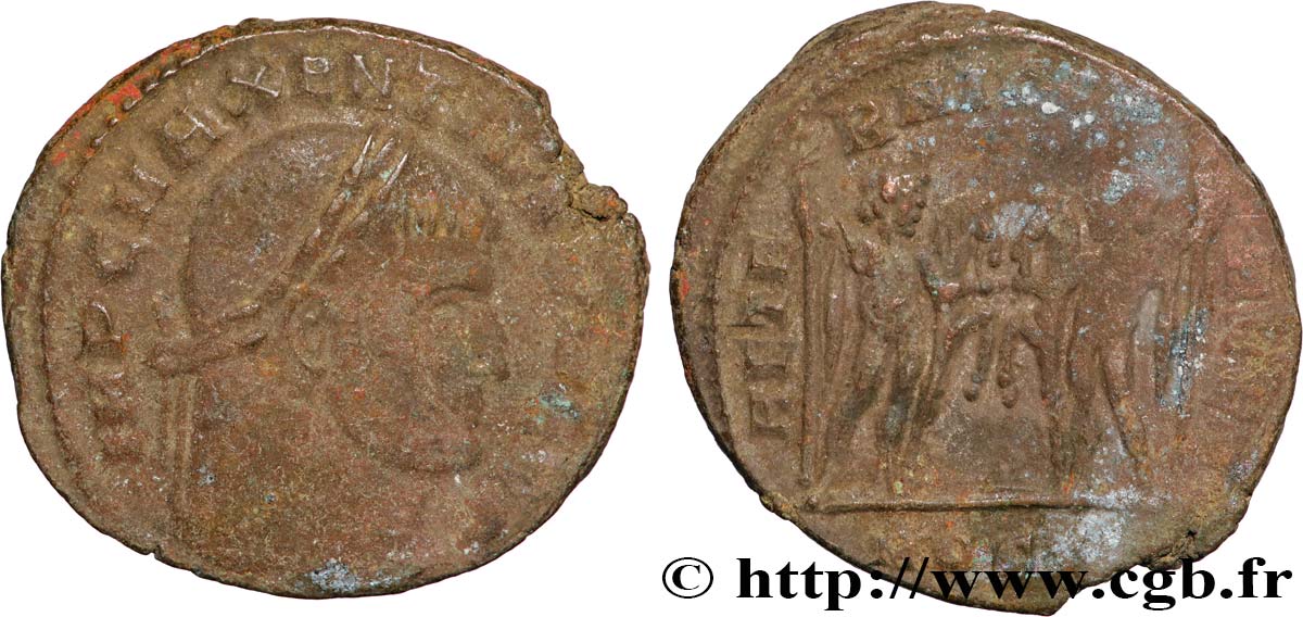 MAXENTIUS Follis ou nummus VF