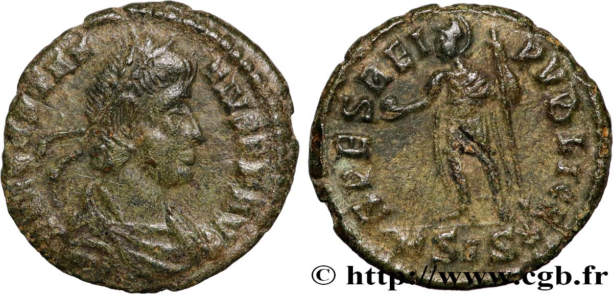 CONSTANTIUS II Demi-maiorina, (PB, Æ 3) XF