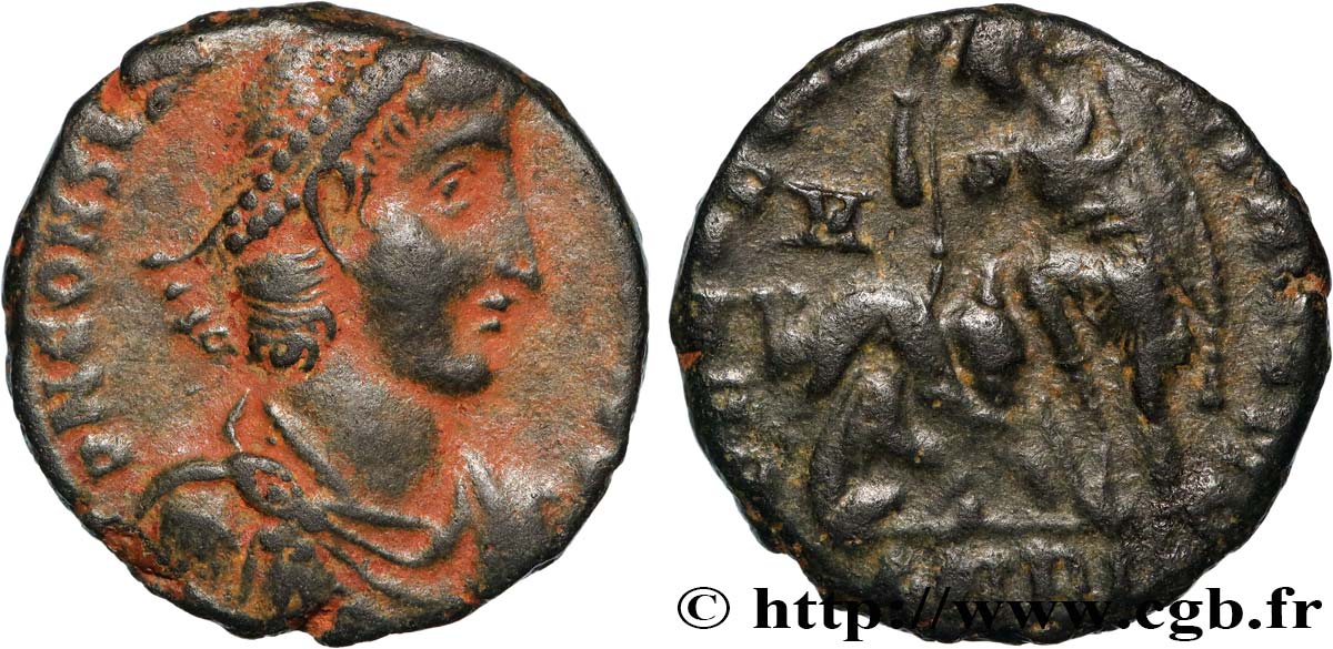 CONSTANTIUS II Maiorina réduite XF