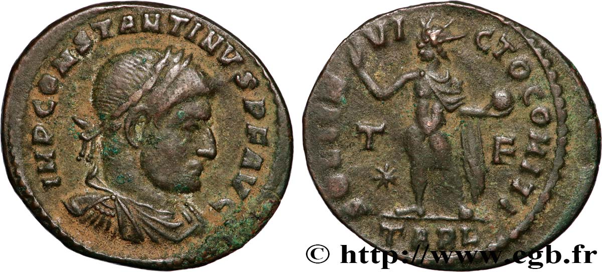 CONSTANTINE I THE GREAT Follis ou nummus AU/XF