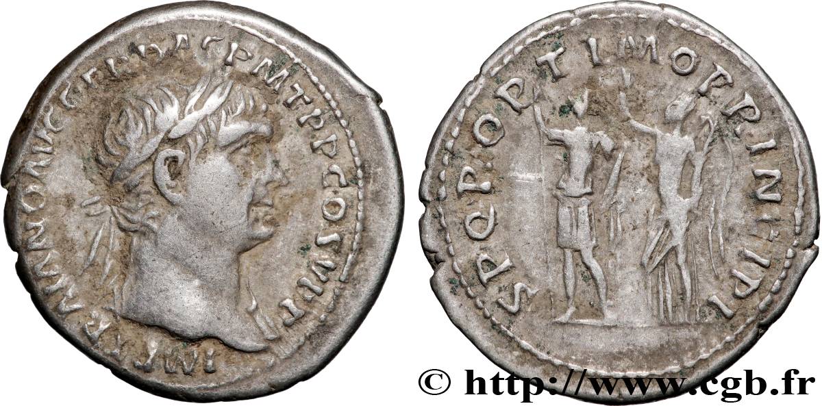 TRAJANUS Denier AU/XF