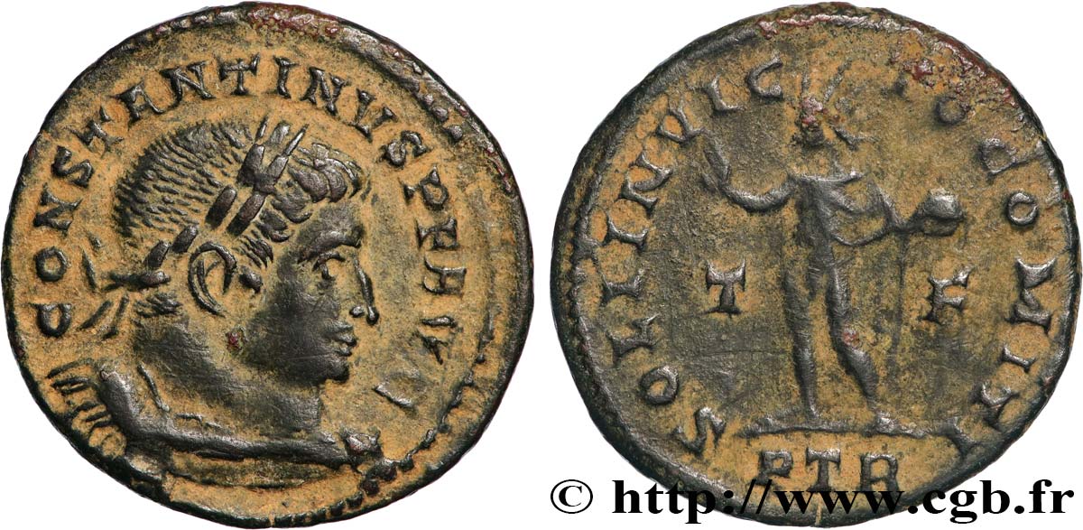 CONSTANTINE I THE GREAT Follis ou nummus AU/XF