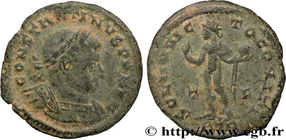 CONSTANTINO I EL MAGNO Follis ou nummus BC+