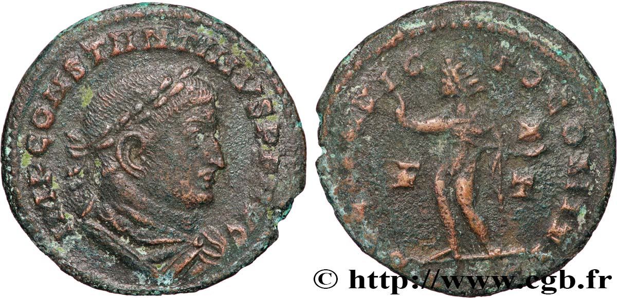 CONSTANTINE I THE GREAT Follis ou nummus AU/VF