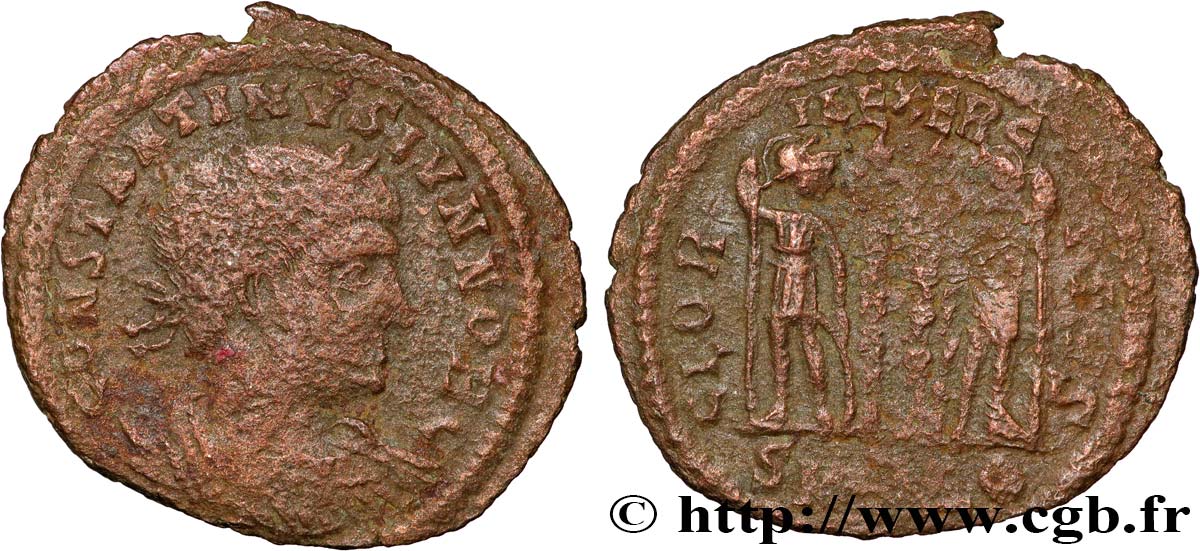 CONSTANTINE II Centenionalis ou nummus VF