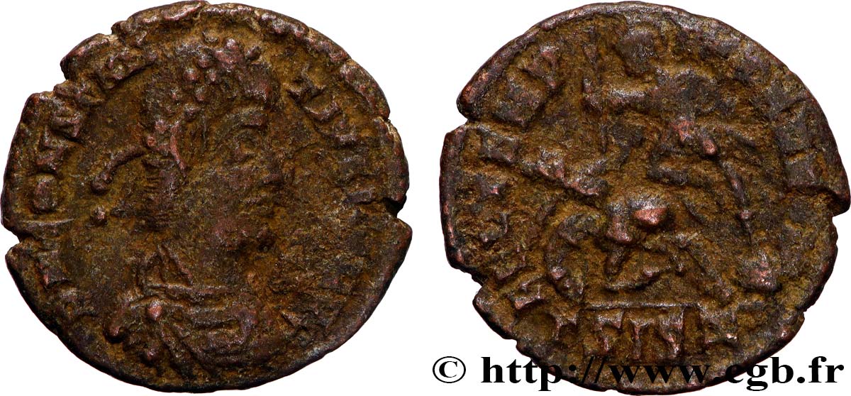 CONSTANTIUS II Maiorina réduite, (PB, Æ 3) XF/VF