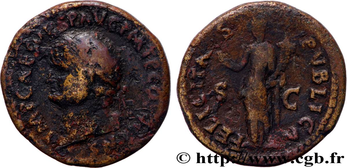 VESPASIAN Dupondius VF