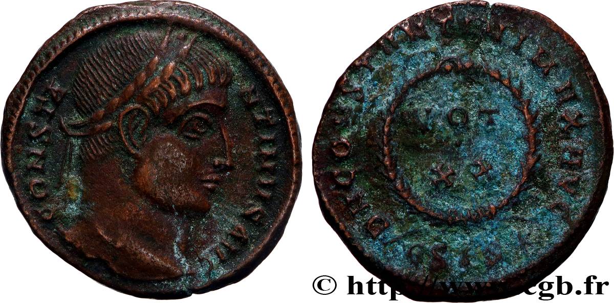 CONSTANTINE I THE GREAT Centenionalis ou nummus AU/VF