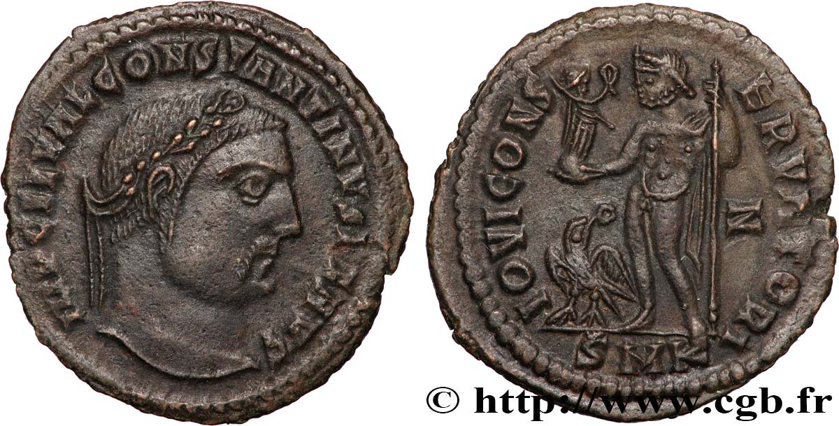 CONSTANTINO I EL MAGNO Follis ou nummus EBC/SC