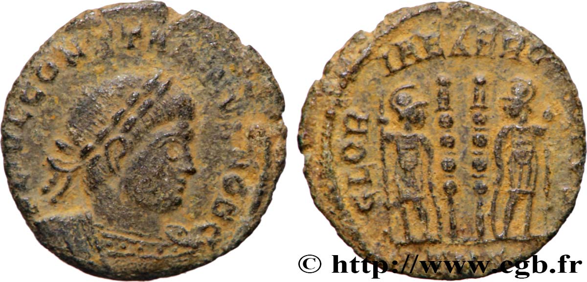 CONSTANTIUS II Centenionalis ou nummus XF