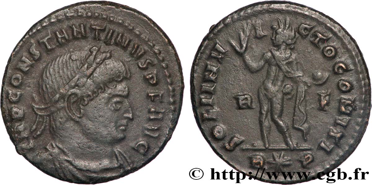 CONSTANTINO I EL MAGNO Follis ou nummus MBC+