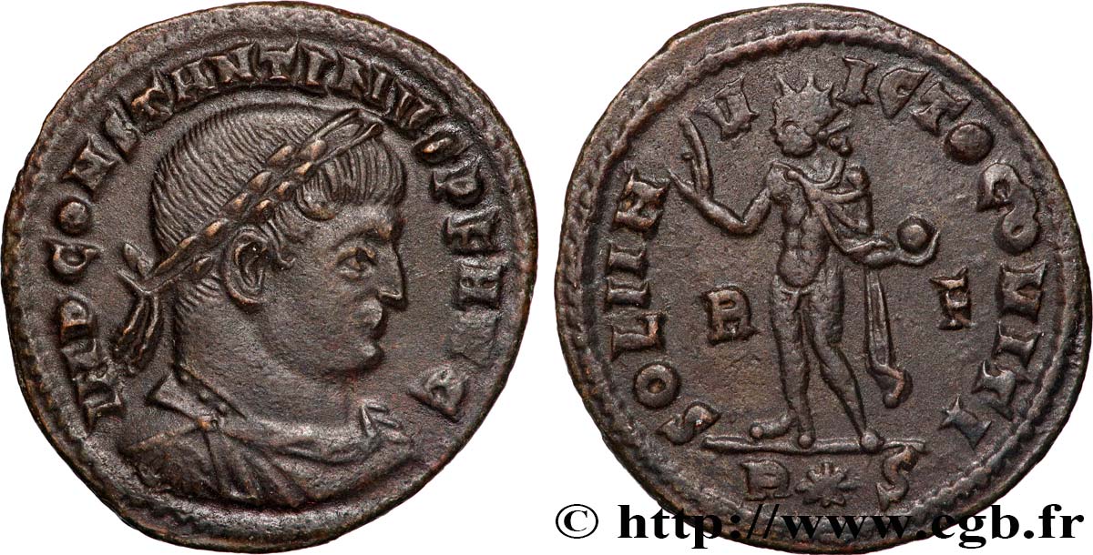 CONSTANTINO I EL MAGNO Follis ou nummus EBC/MBC+