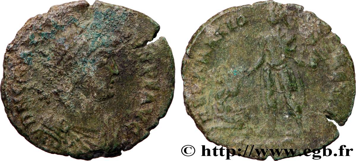 GRATIAN Maiorina pecunia, (MB, Æ 2) VF