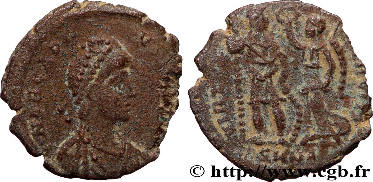 ARCADIUS Nummus, (PB, Æ 3) XF/VF