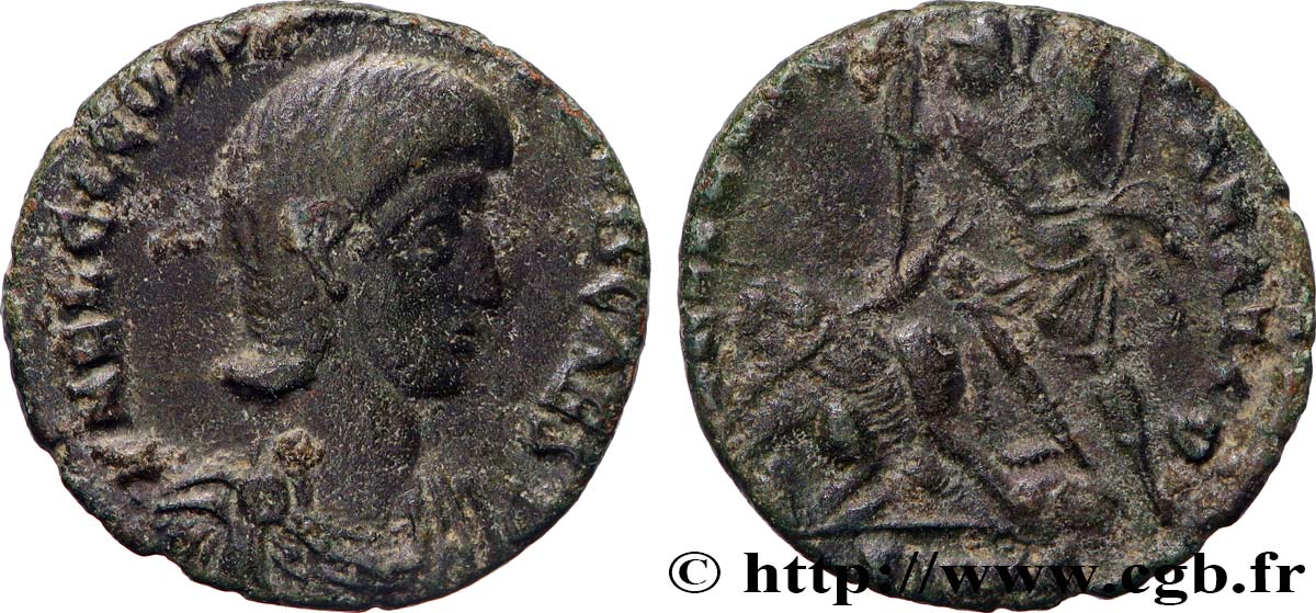 CONSTANTIUS GALLUS Maiorina réduite, (PB, Æ 3) XF