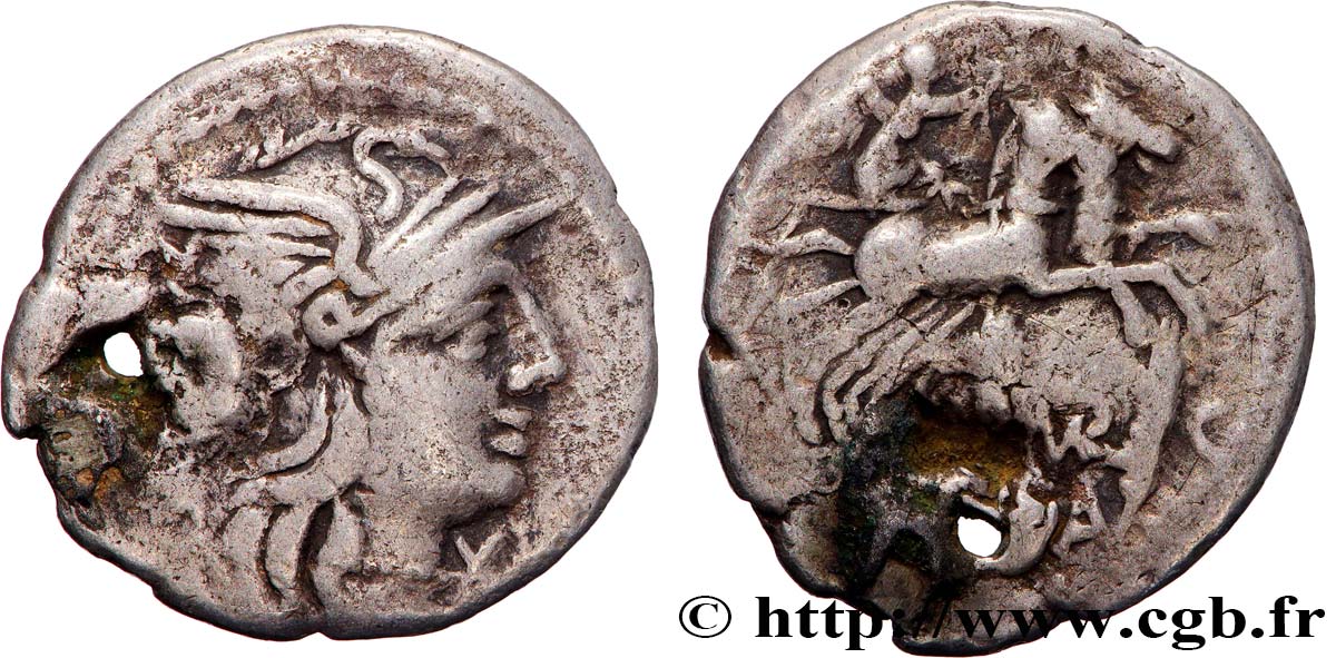 ROMAN REPUBLIC - ANONYMOUS Denier VF