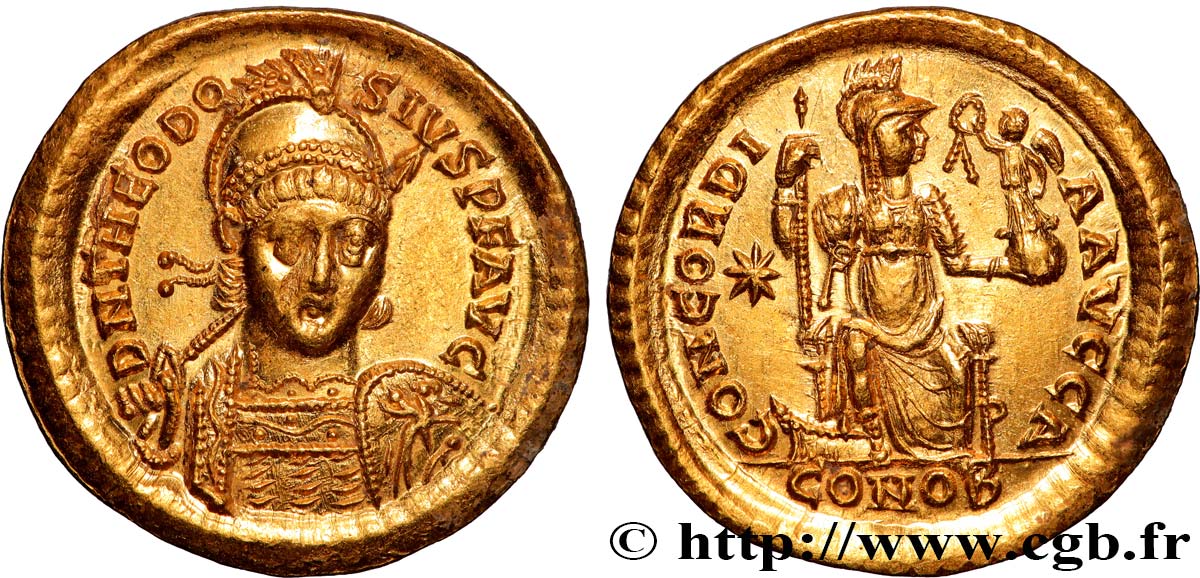 THEODOSIUS II Solidus fST