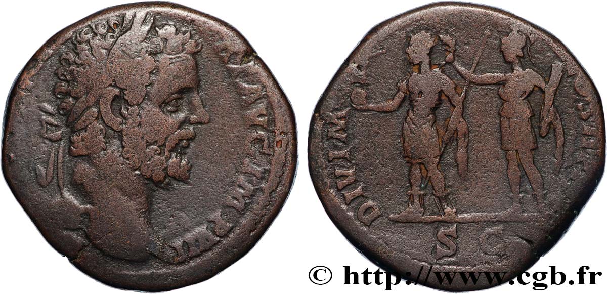 SEPTIMIUS SEVERUS Sesterce XF