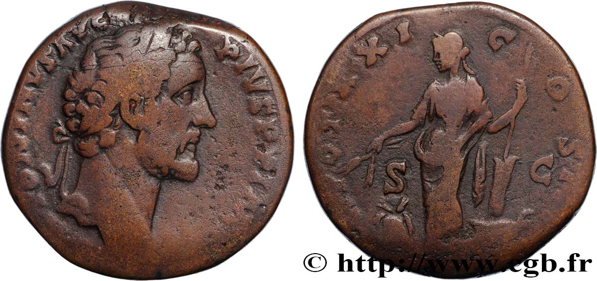 ANTONINUS PIUS Sesterce XF/VF