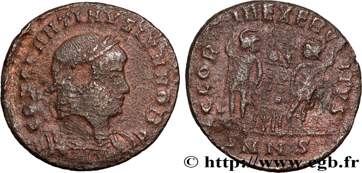 CONSTANTINO II Centenionalis ou nummus MBC/BC+