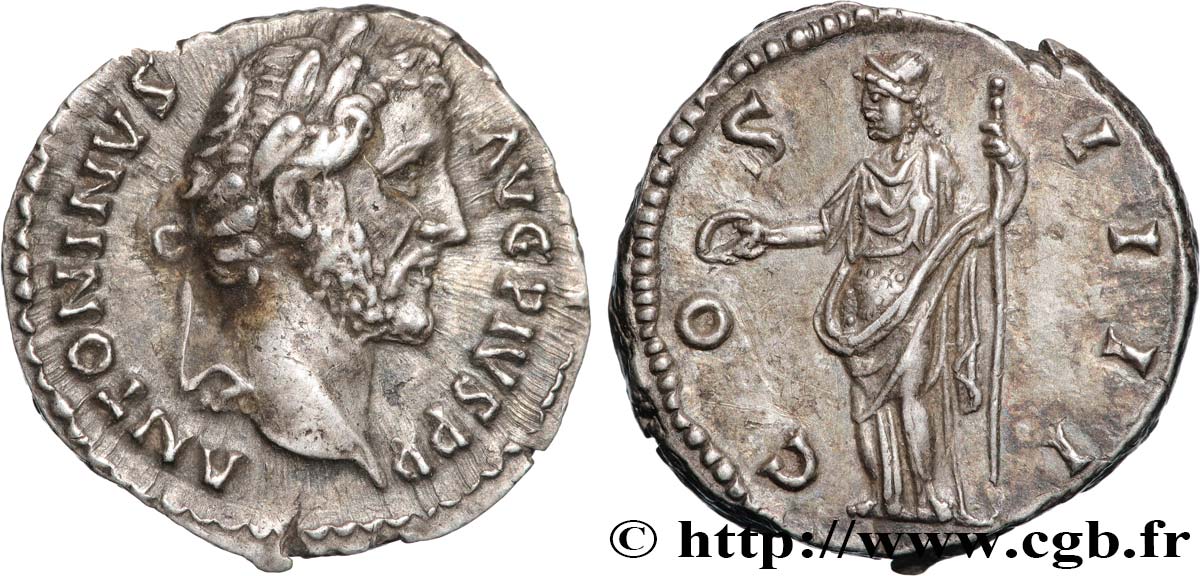 ANTONINUS PIUS Denier AU