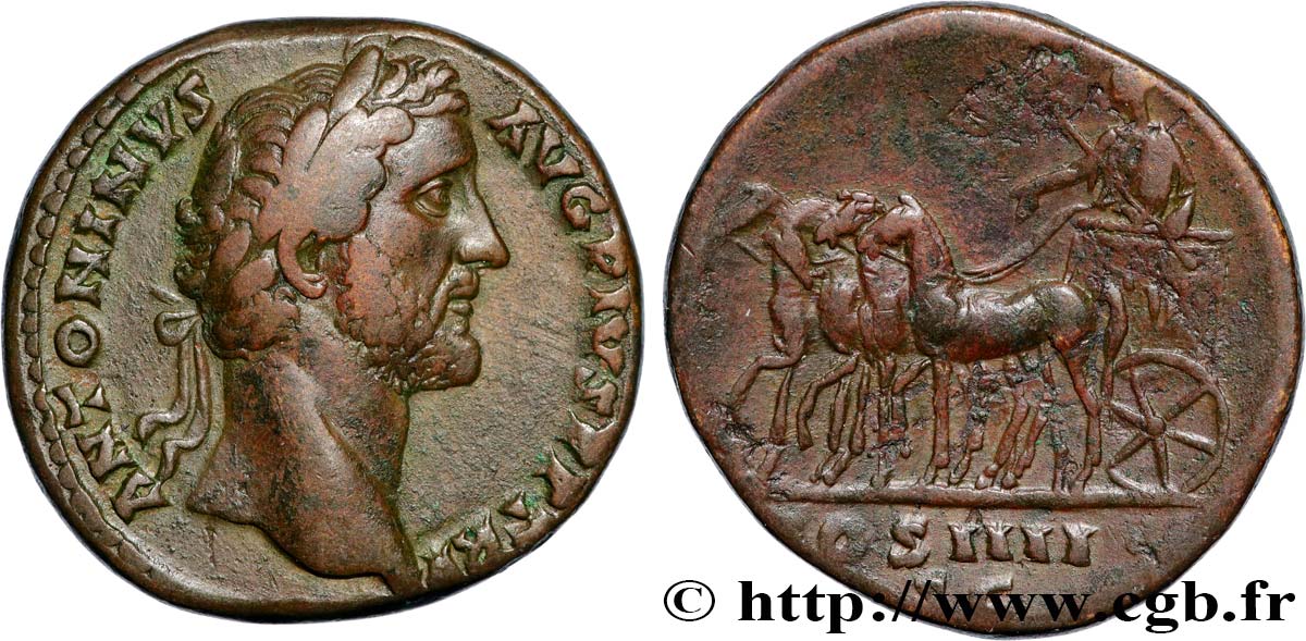 ANTONINUS PIUS Sesterce XF