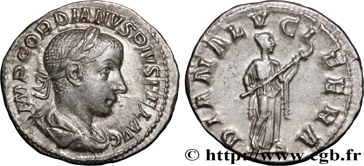 GORDIAN III Denier AU