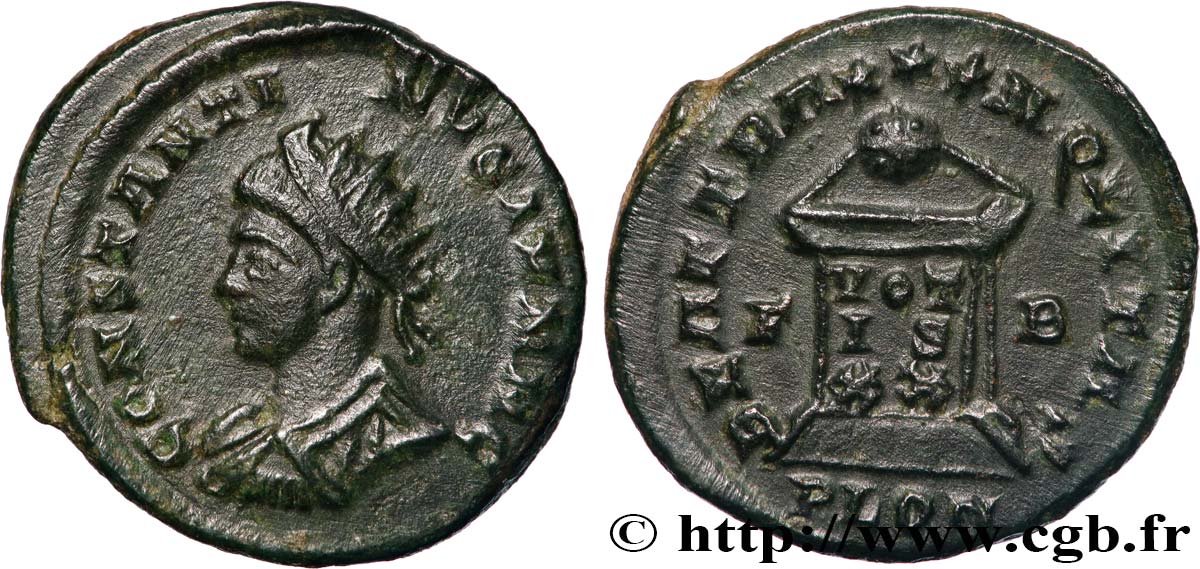 CONSTANTIN II Centenionalis ou nummus TTB+