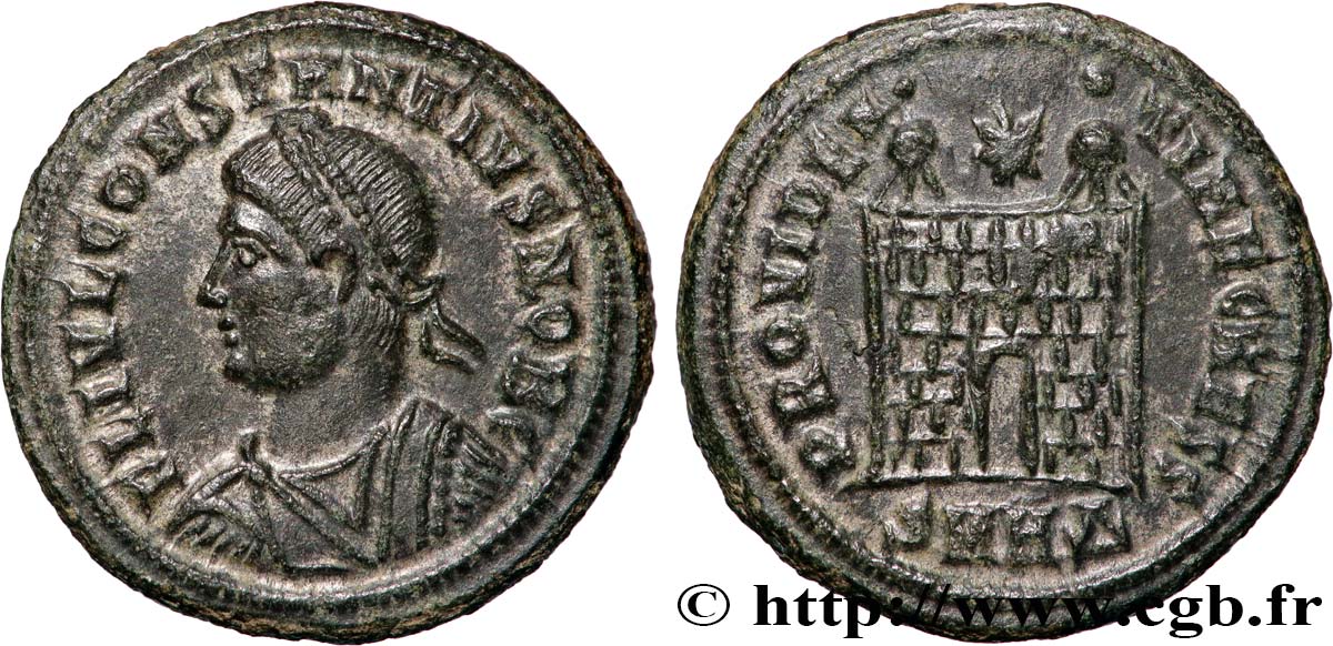 CONSTANCE II Centenionalis ou nummus SUP/TTB+